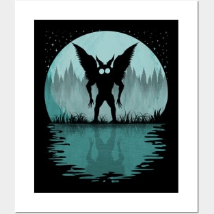 Mothman Full Moon Posters and Art